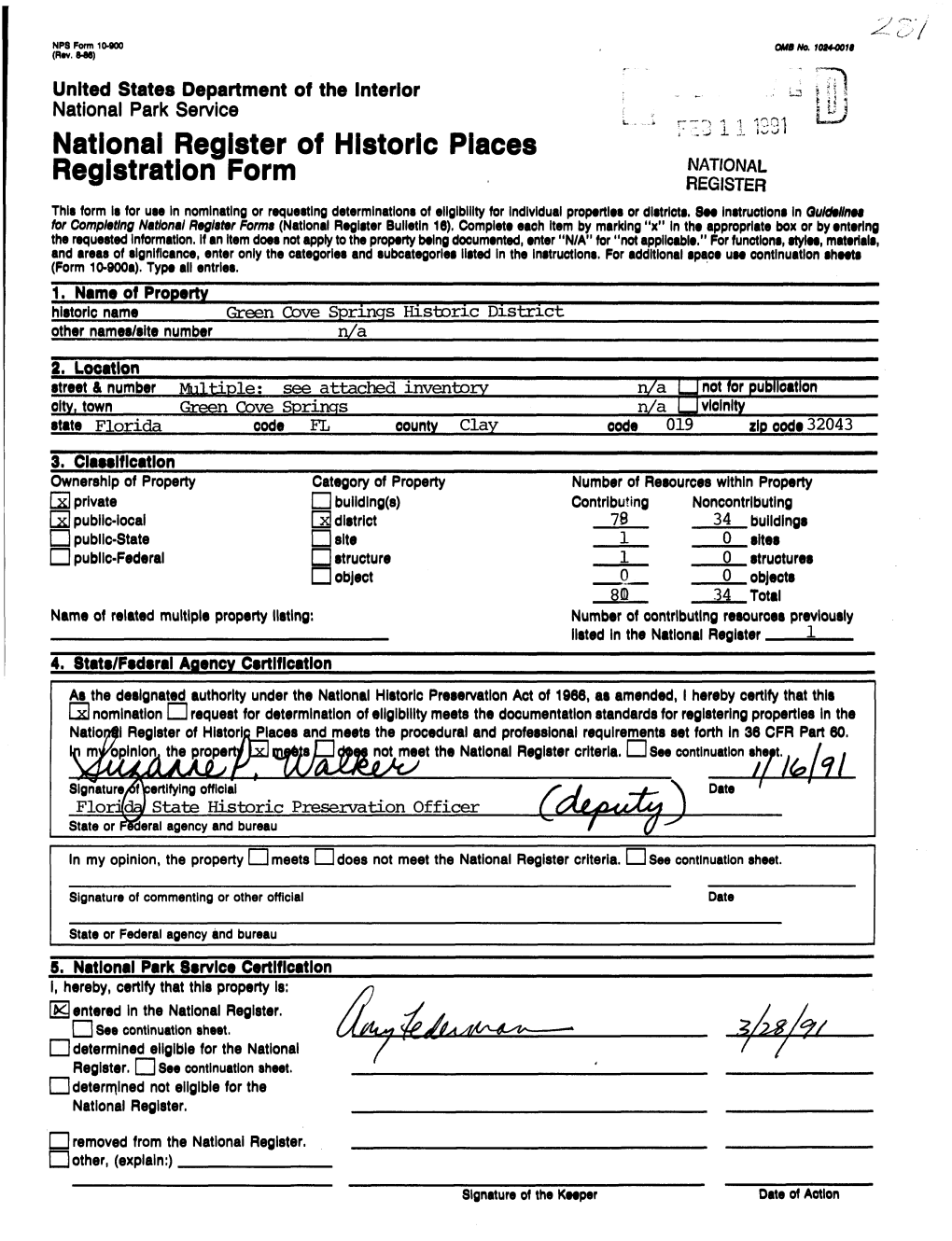 National Register of Historic Places Registration Form