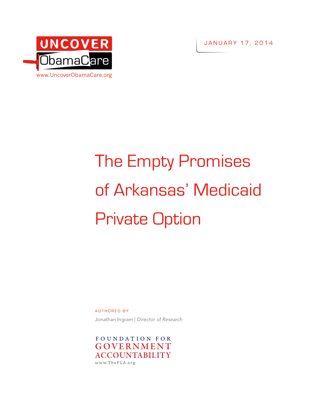 The Empty Promises of Arkansas' Medicaid Private Option