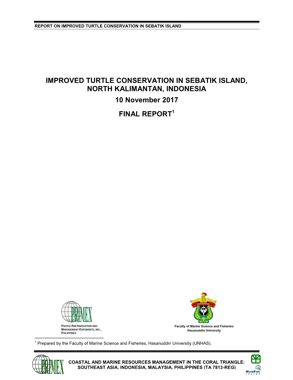 IMPROVED TURTLE CONSERVATION in SEBATIK ISLAND Page 1