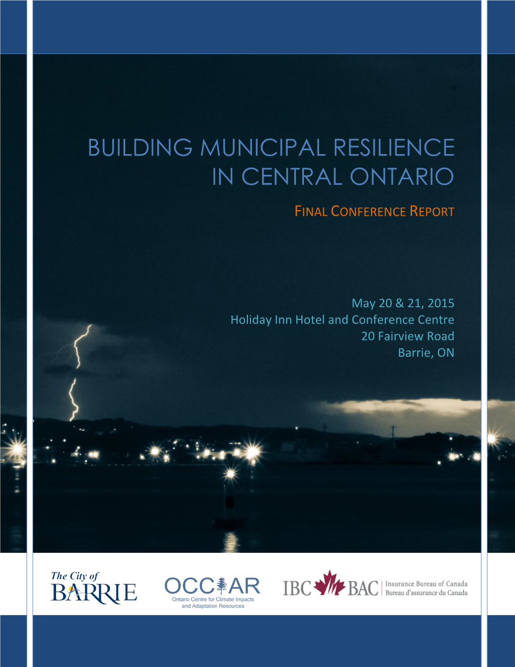 Building Municipal Resilience in Central Ontario