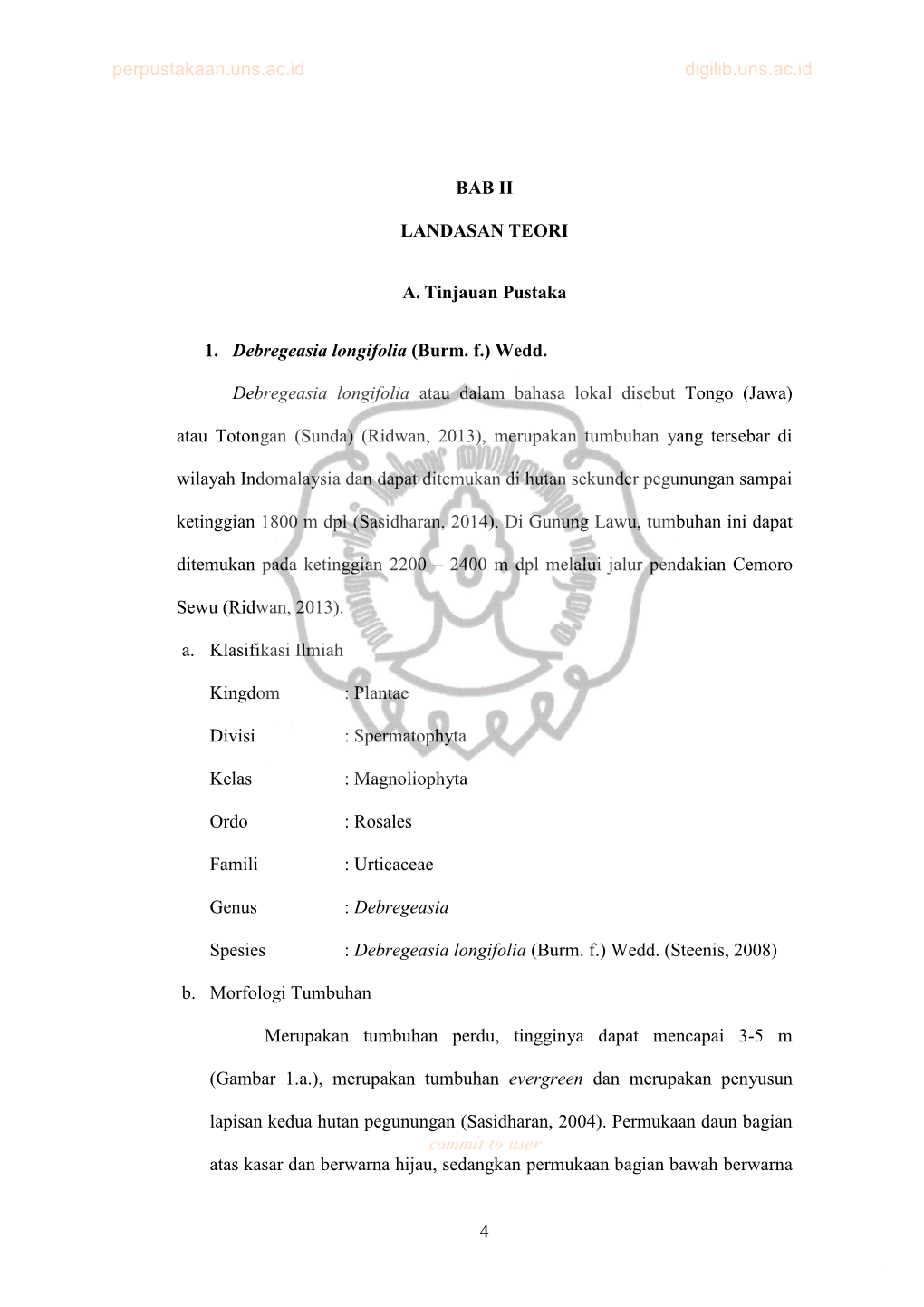 (Burm. F.) Wedd. Debregeasia Longifolia Atau Dalam Bahasa