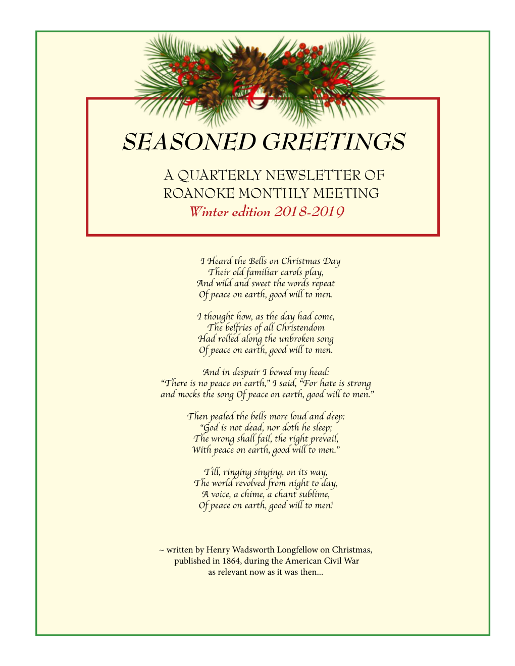 Seasoned Greetings Seasoned Greetings