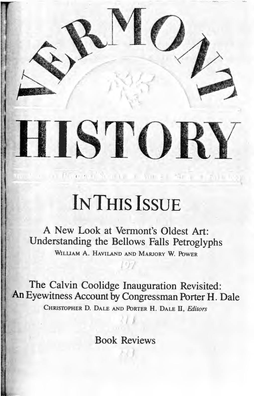 The Calvin Coolidge Inauguration Revisited: an Eyewitness Account by Congressman Porter H. Dale CHRISTOPHER 0