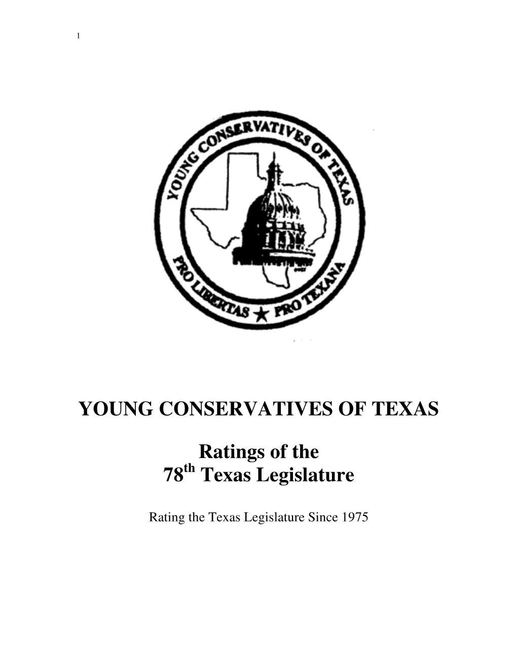 78Th Legislative Session