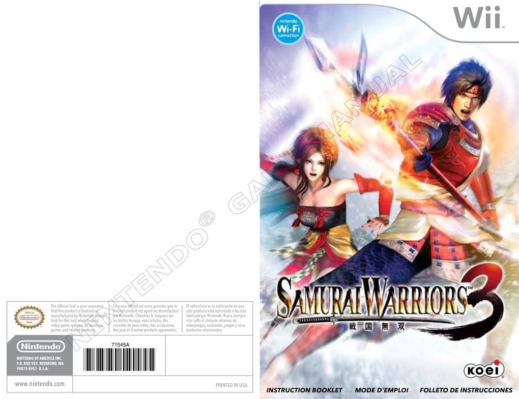 Wii Samurai Warriors 3.Pdf