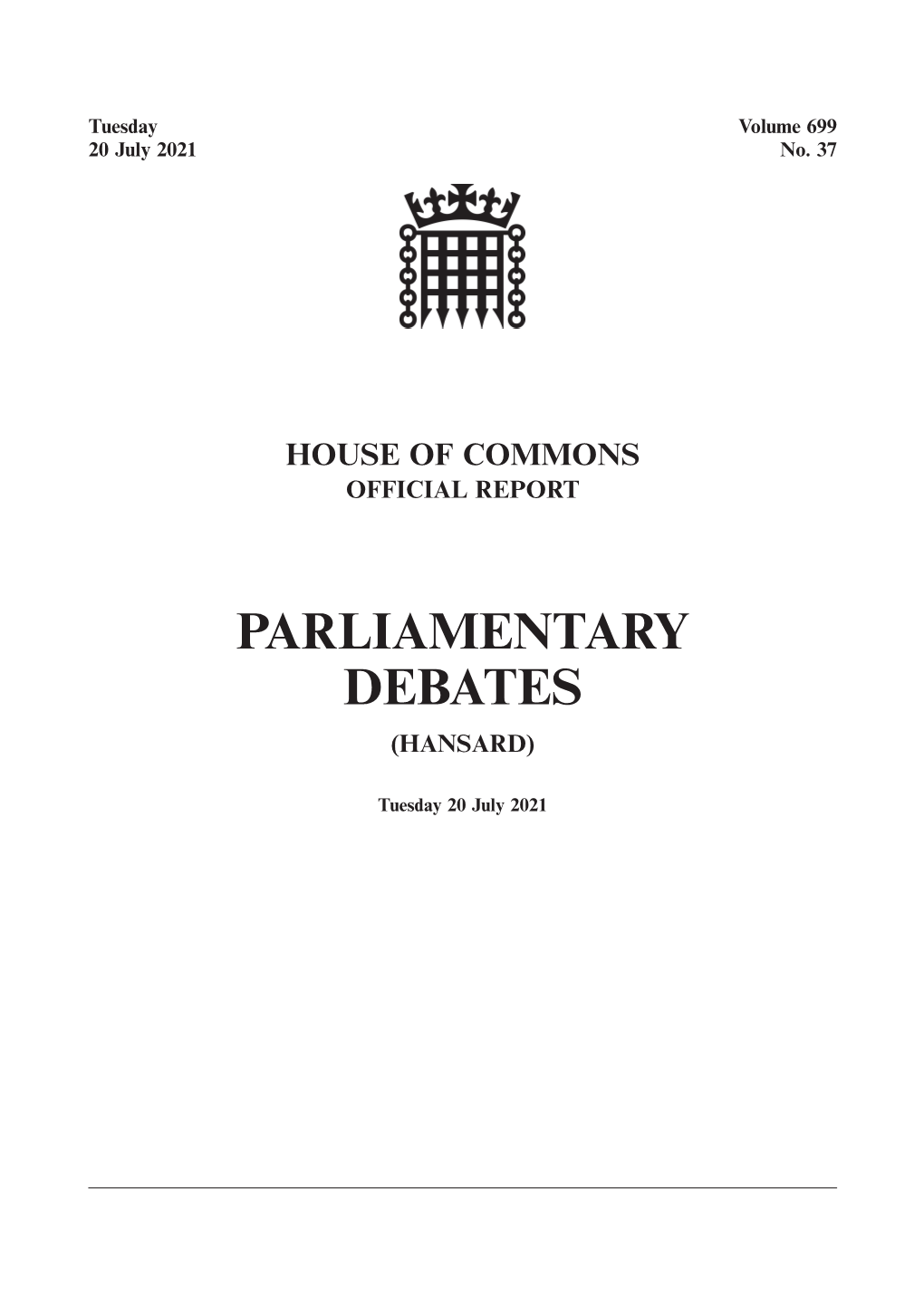 Whole Day Download the Hansard