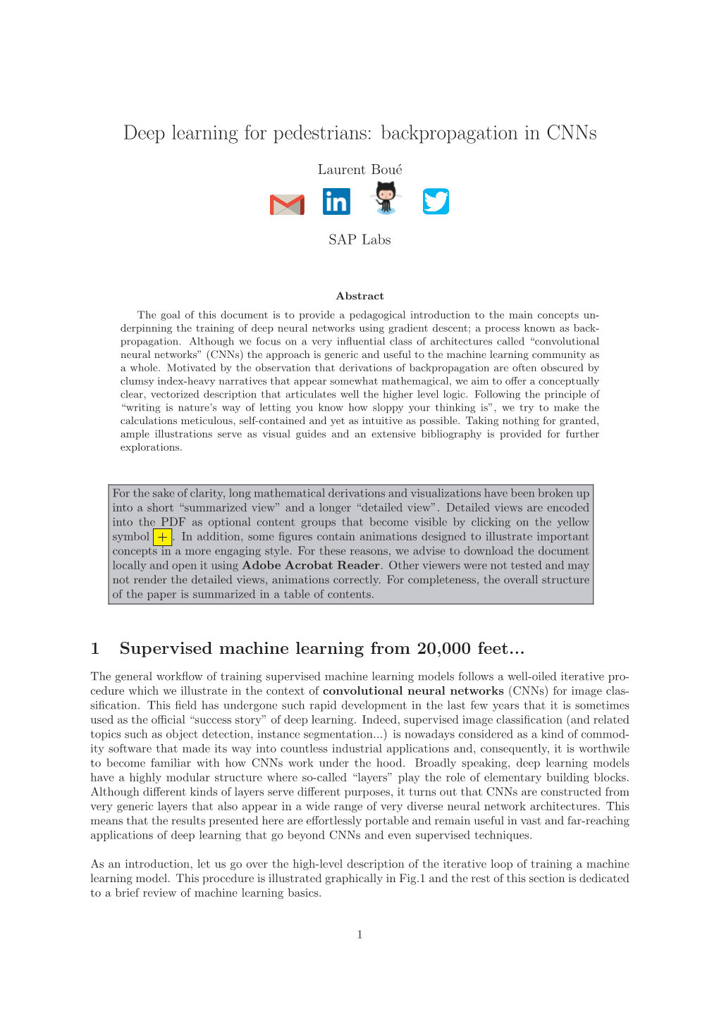 Deep Learning for Pedestrians: Backpropagation in Cnns