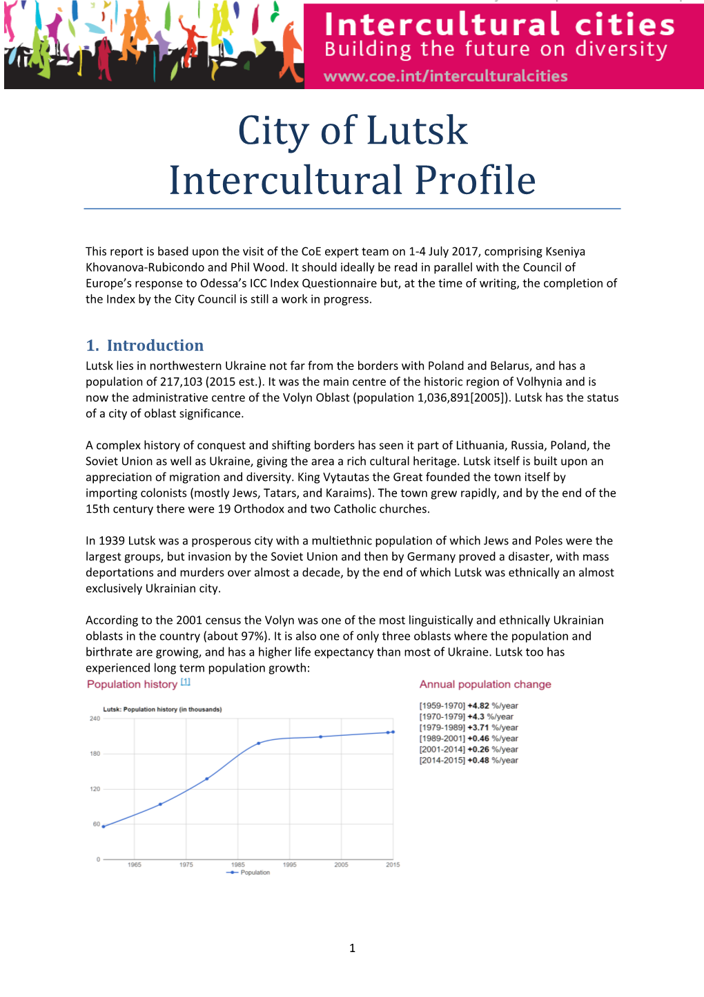 Lutsk Intercultural Profile