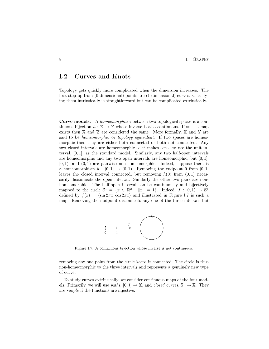 I.2 Curves and Knots