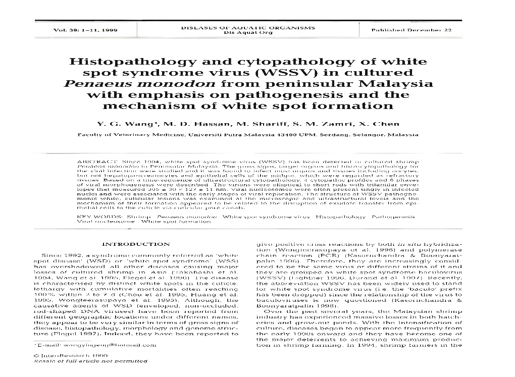 Histopathology and Cytopathology Of