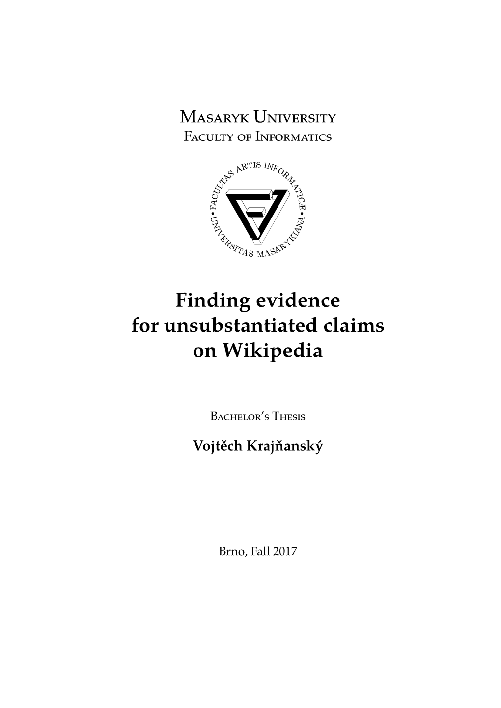 Finding Evidence for Unsubstantiated Claims on Wikipedia