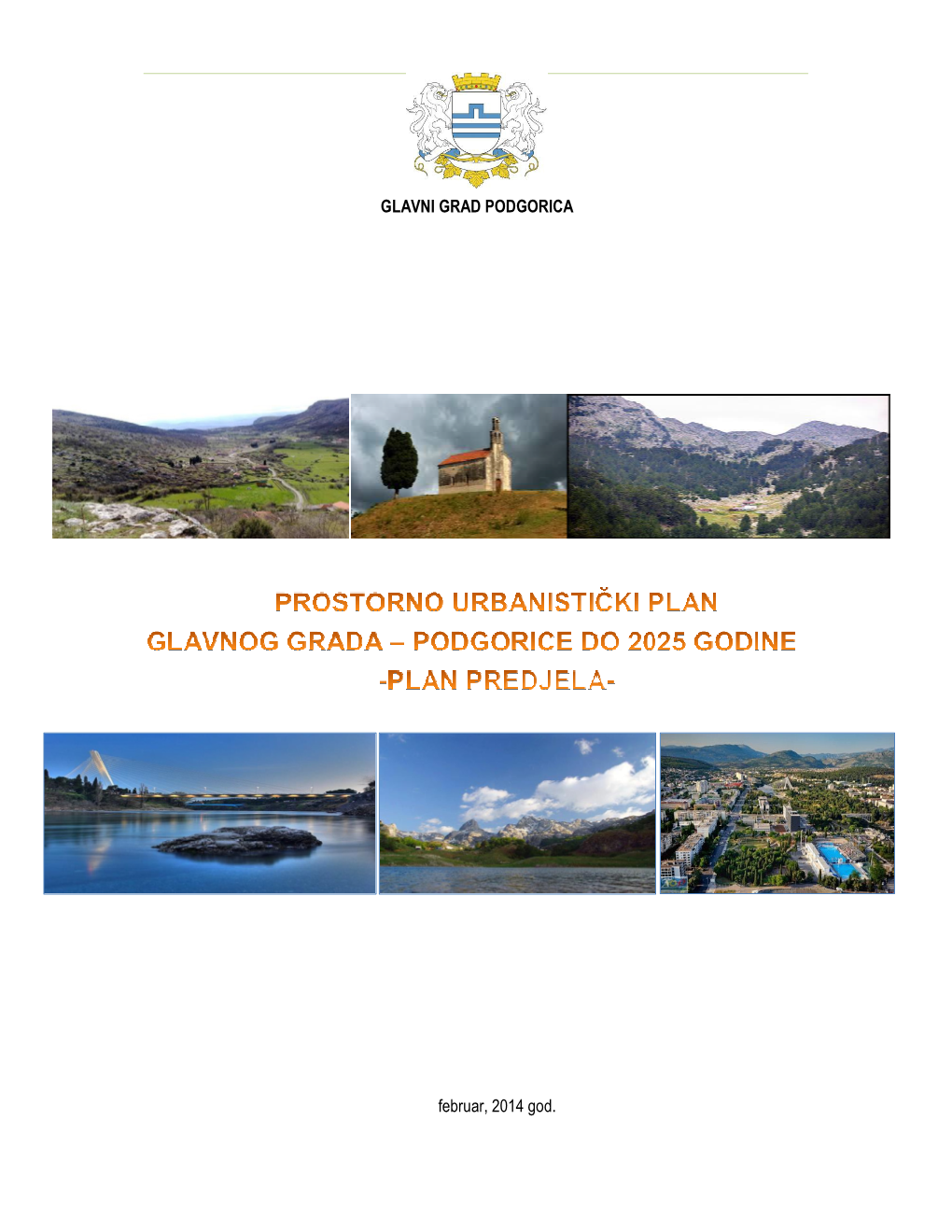 Plan Predjela Glavnog Grada Podgorice 