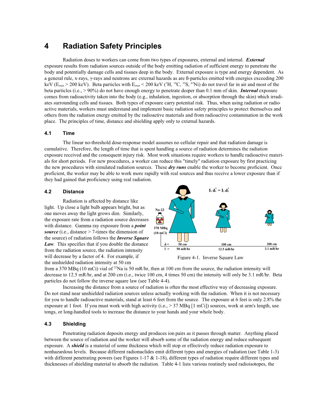 4 Radiation Safety Principles