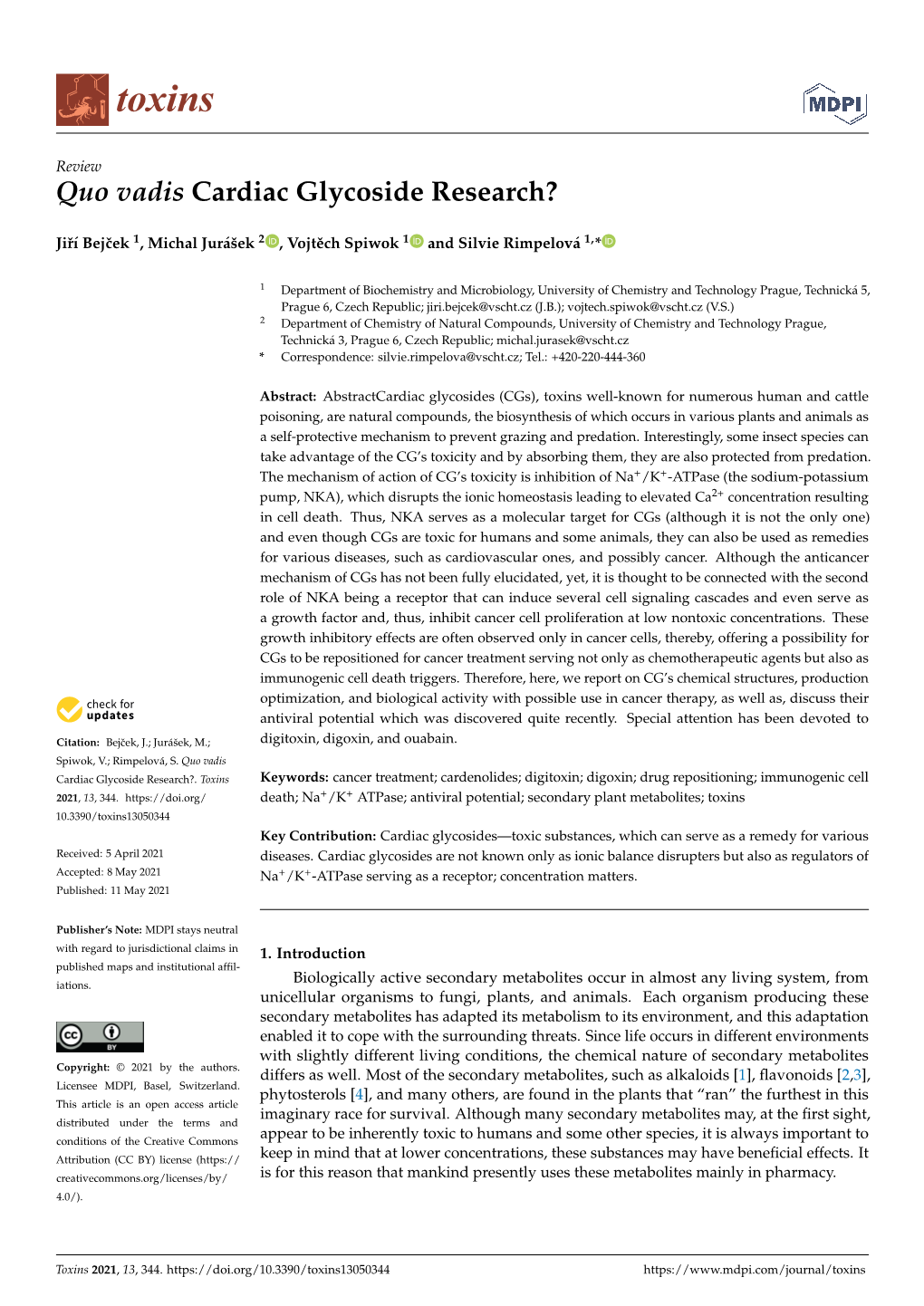 Quo Vadis Cardiac Glycoside Research?