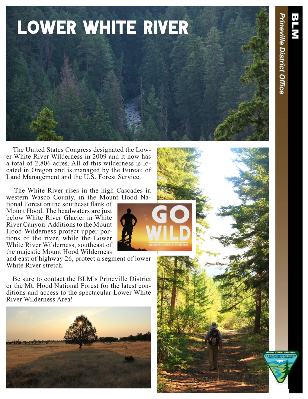 Lower White River Wilderness Area Brochure