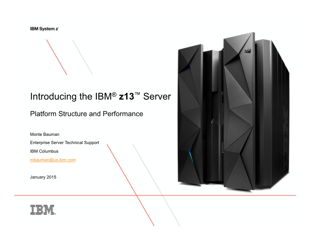 IBM Z13 Server Technology