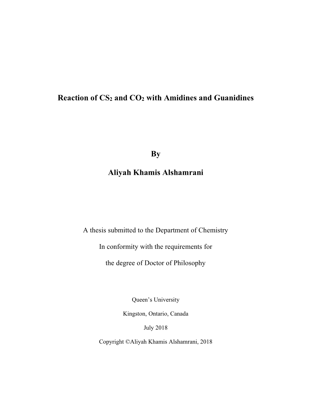 Reaction of CS2 and CO2 with Amidines and Guanidines