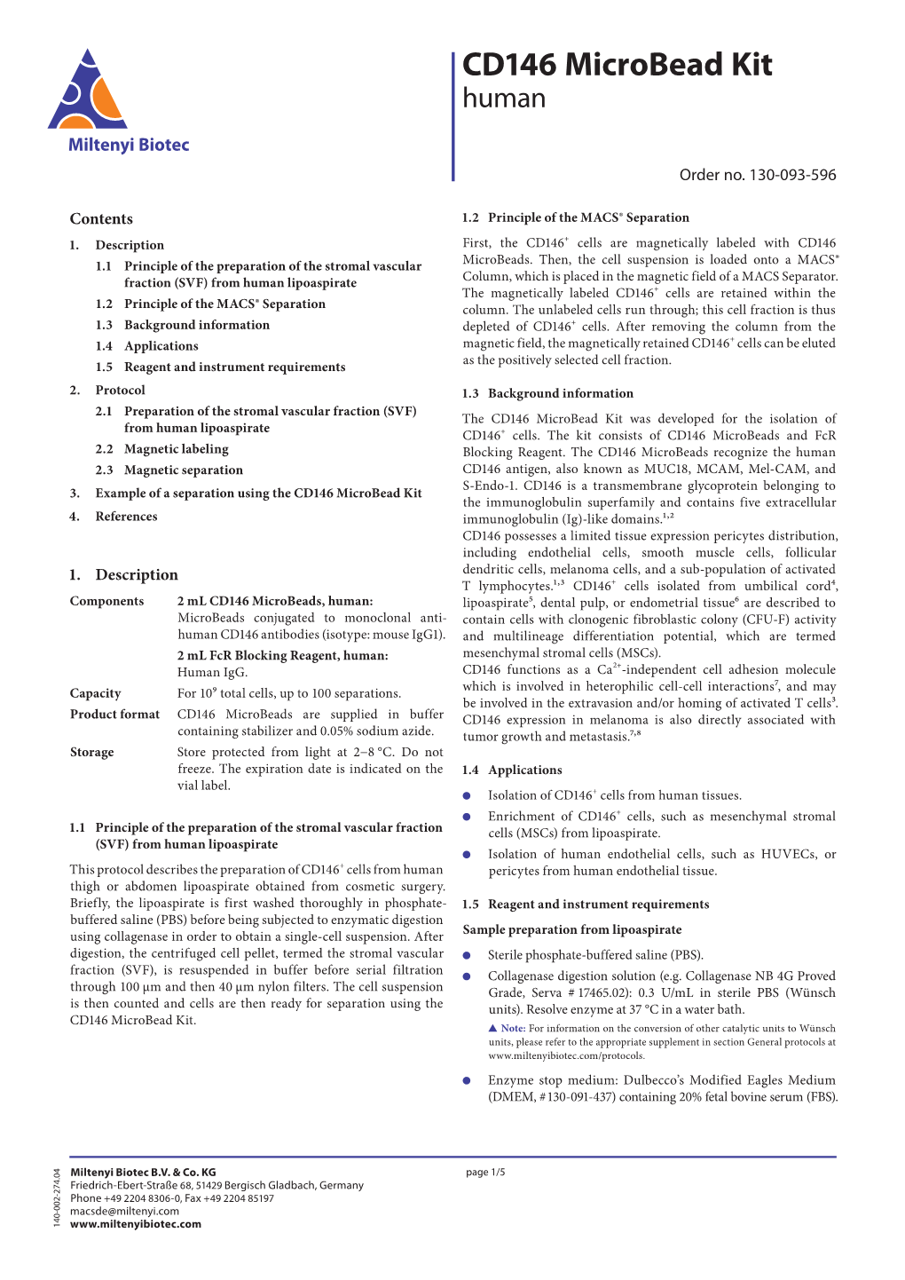 CD146 Microbead Kit