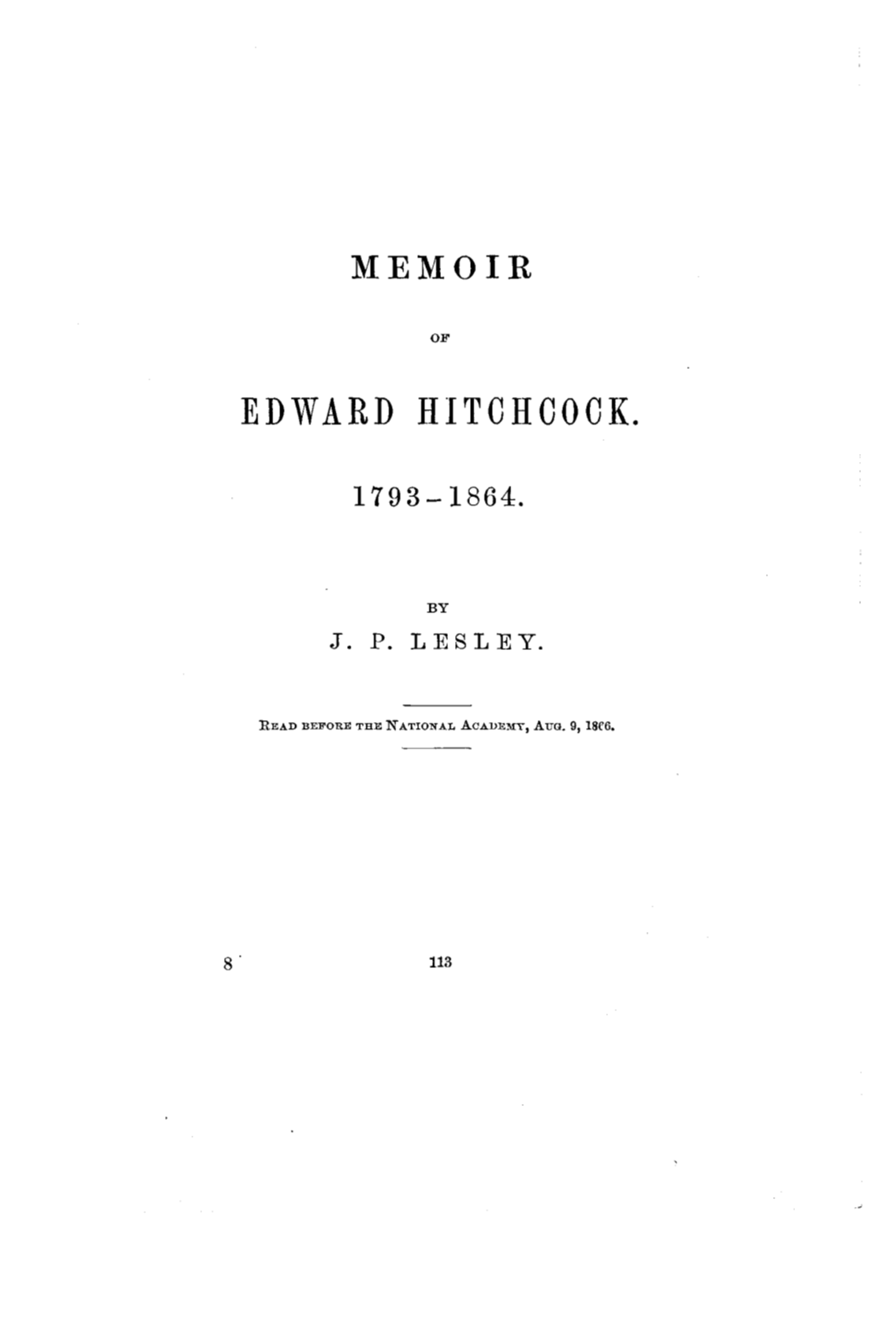 Edward Hitchcock