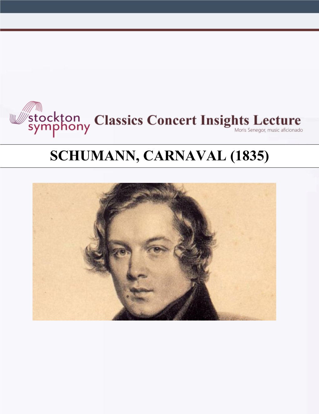 Schumann, Carnaval (1835)