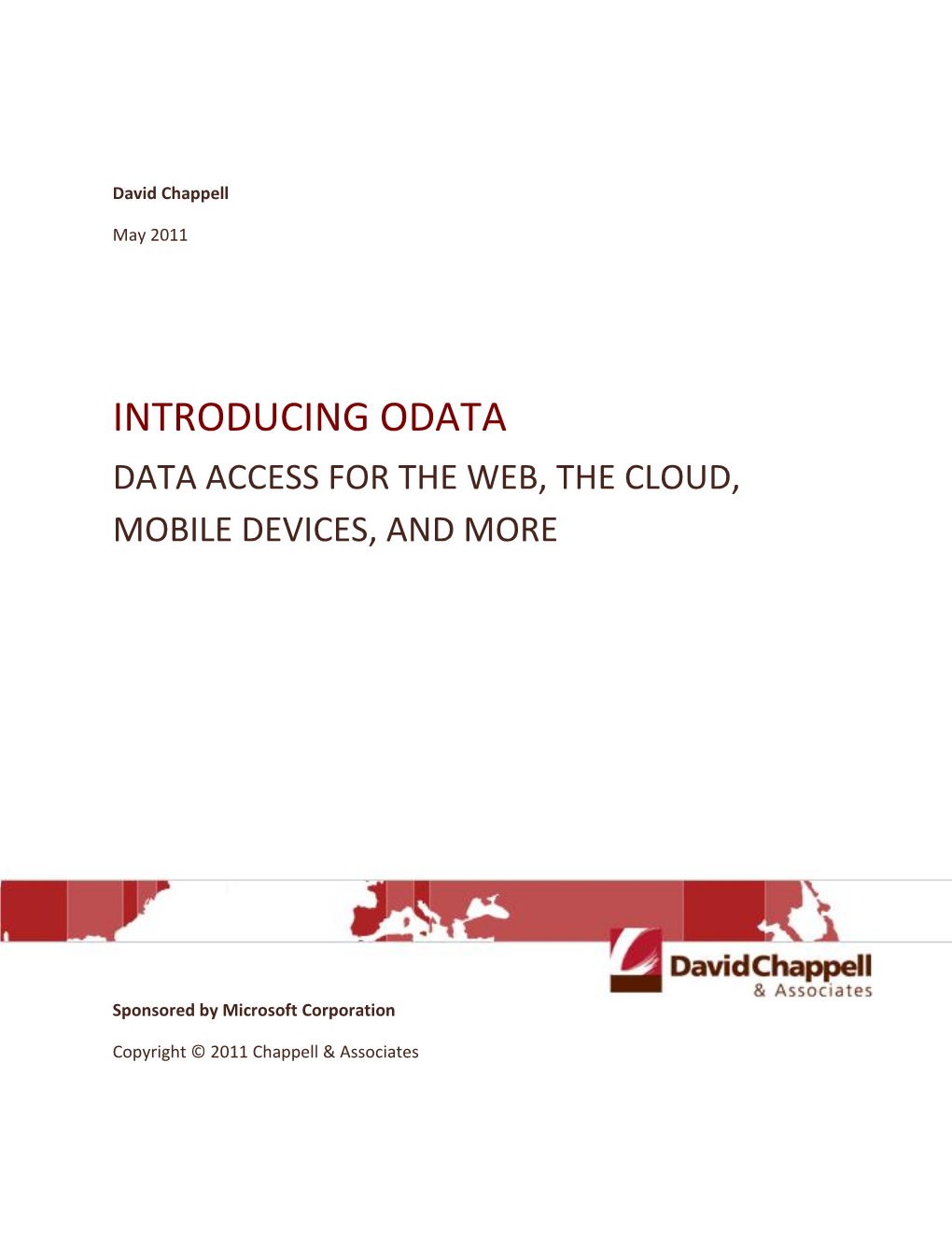 Introducing Odata Data Access for the Web, the Cloud, Mobile Devices, and More