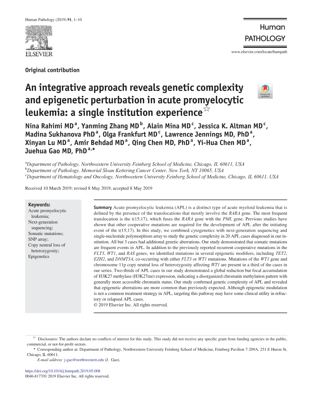 An Integrative Approach Reveals Genetic Complexity and Epigenetic