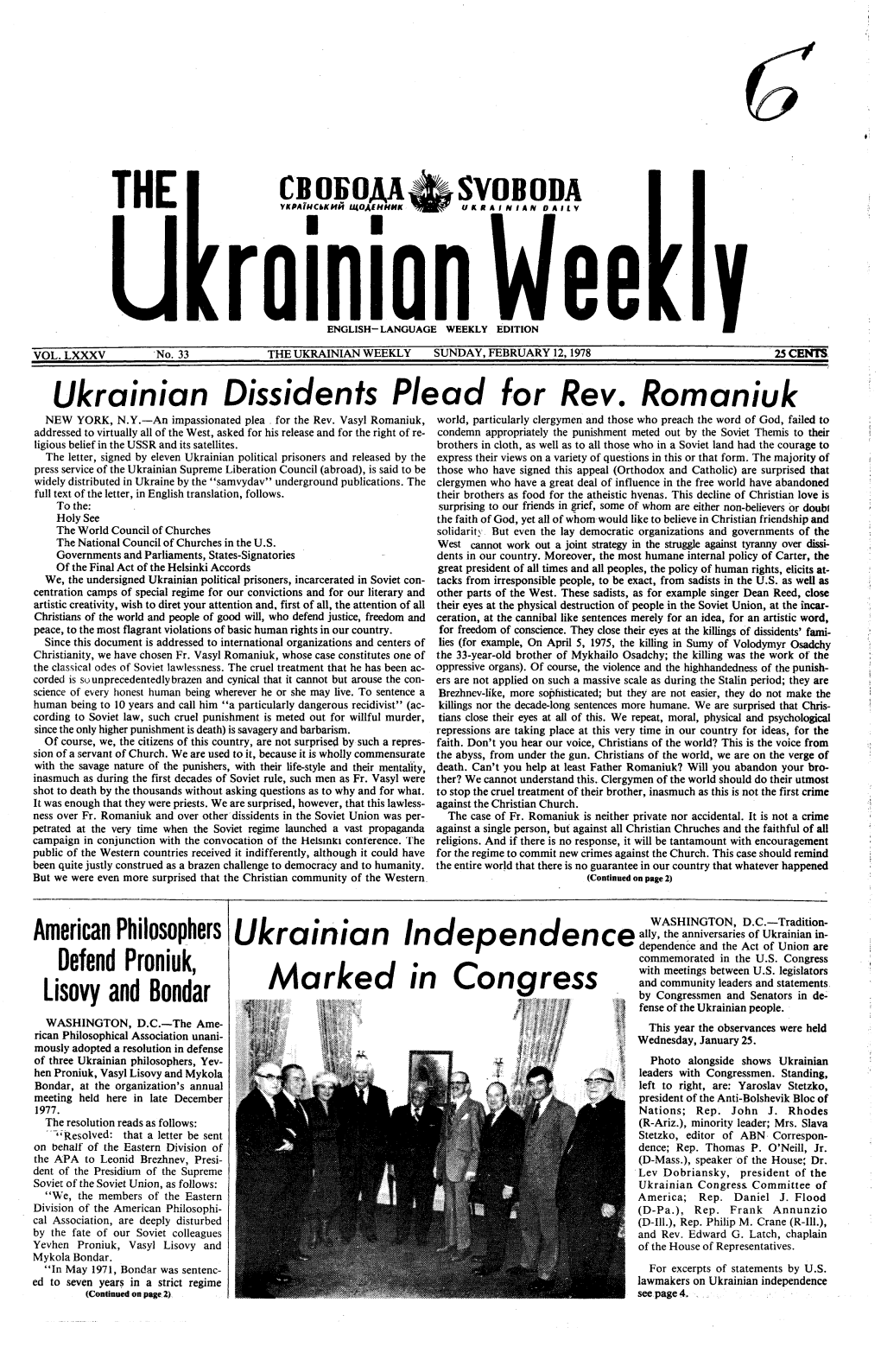 The Ukrainian Weekly 1978, No.6