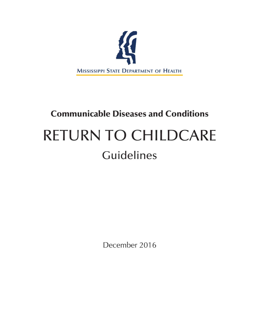 Guidelines for Children Returning to Child Care After Illness