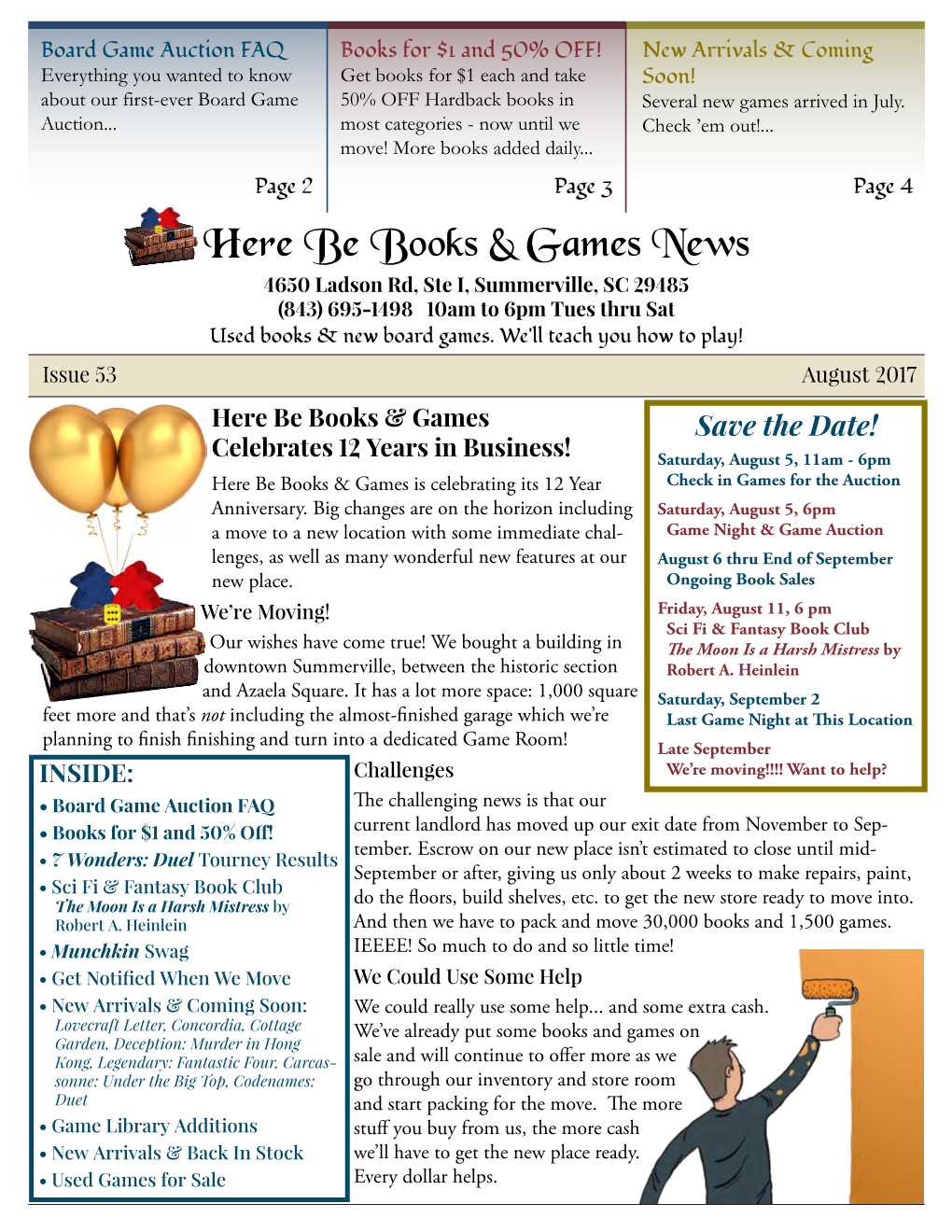 Here Be Books & Games News