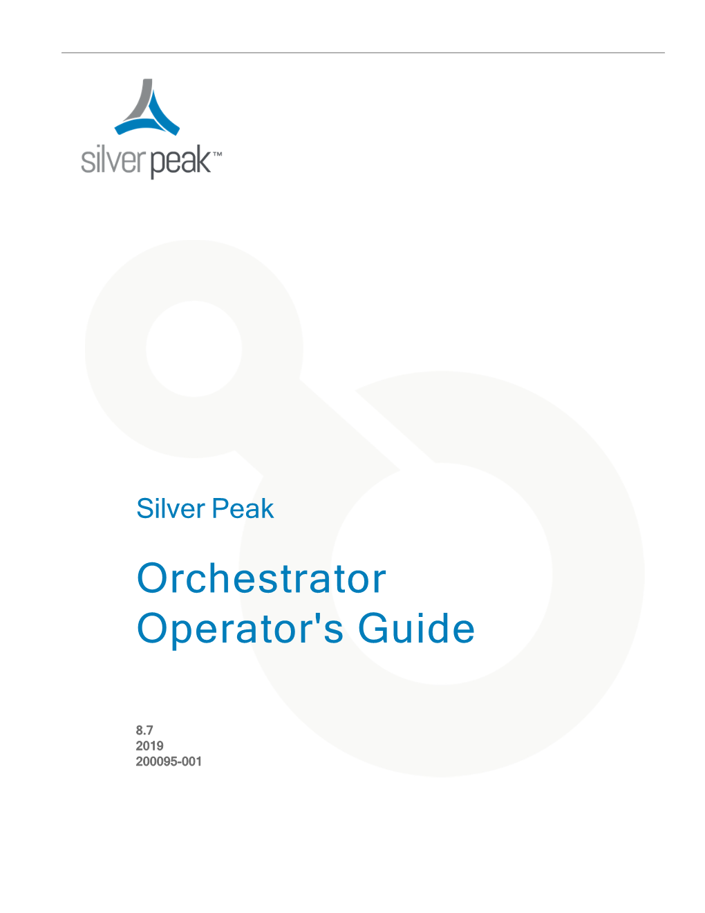 Silver Peak Orchestrator Operator's Guide