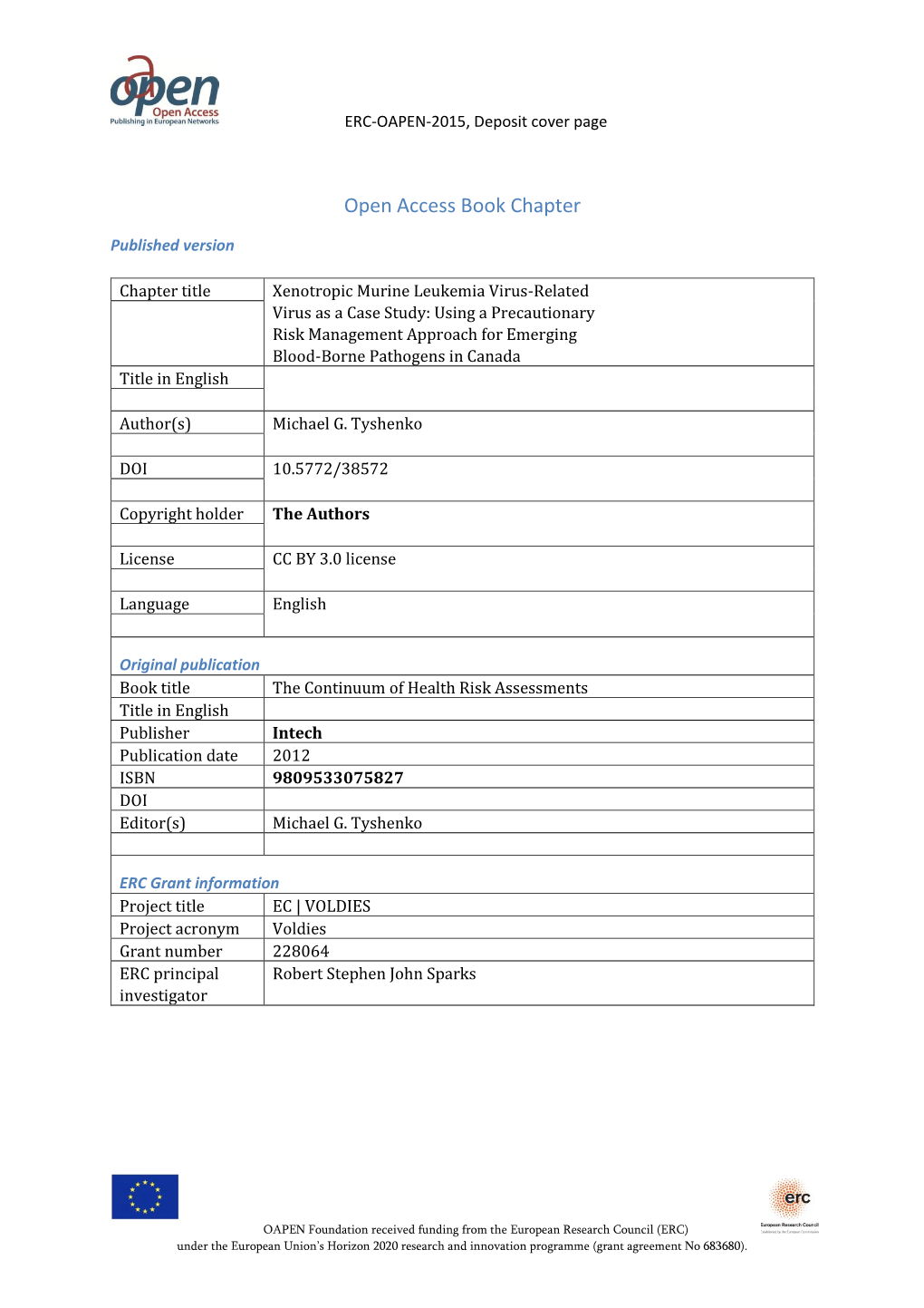 Open Access Book Chapter