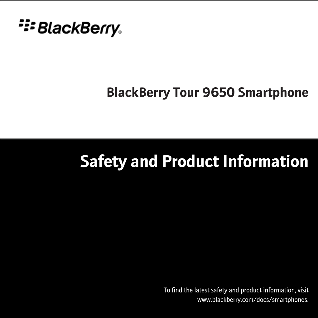 Blackberry Tour 9650 Smartphone