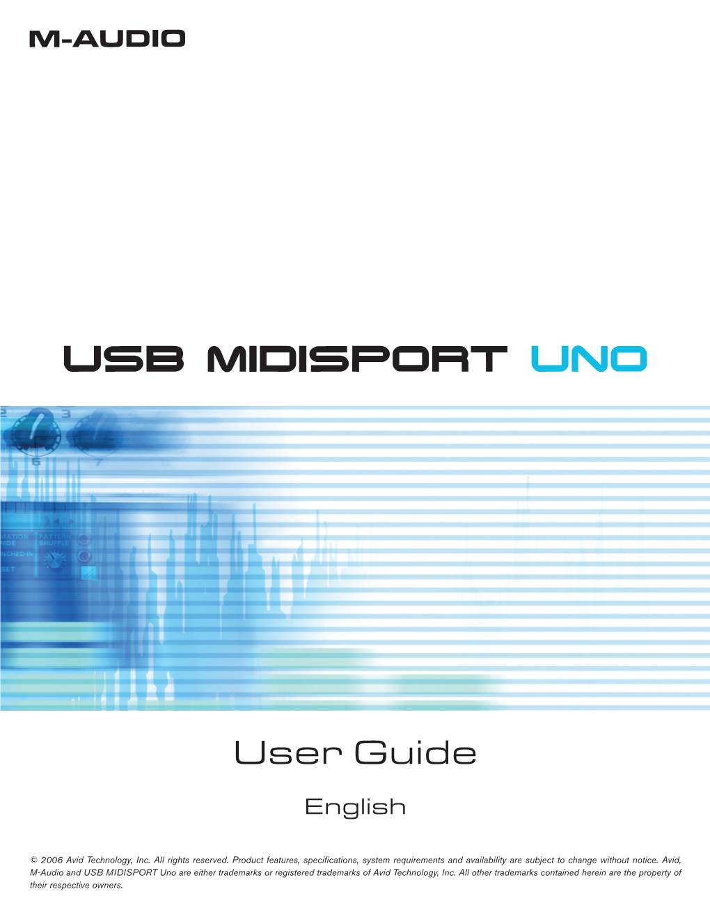 USB MIDISPORT Uno User's Guide