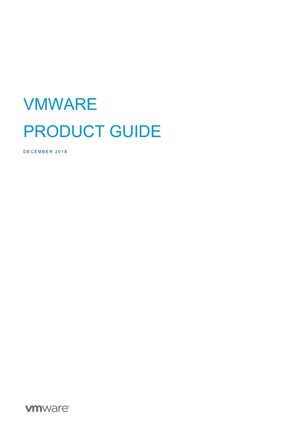 Vmware Product Guide