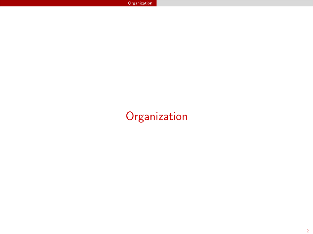 Lecture 01.1: Organization & Introduction