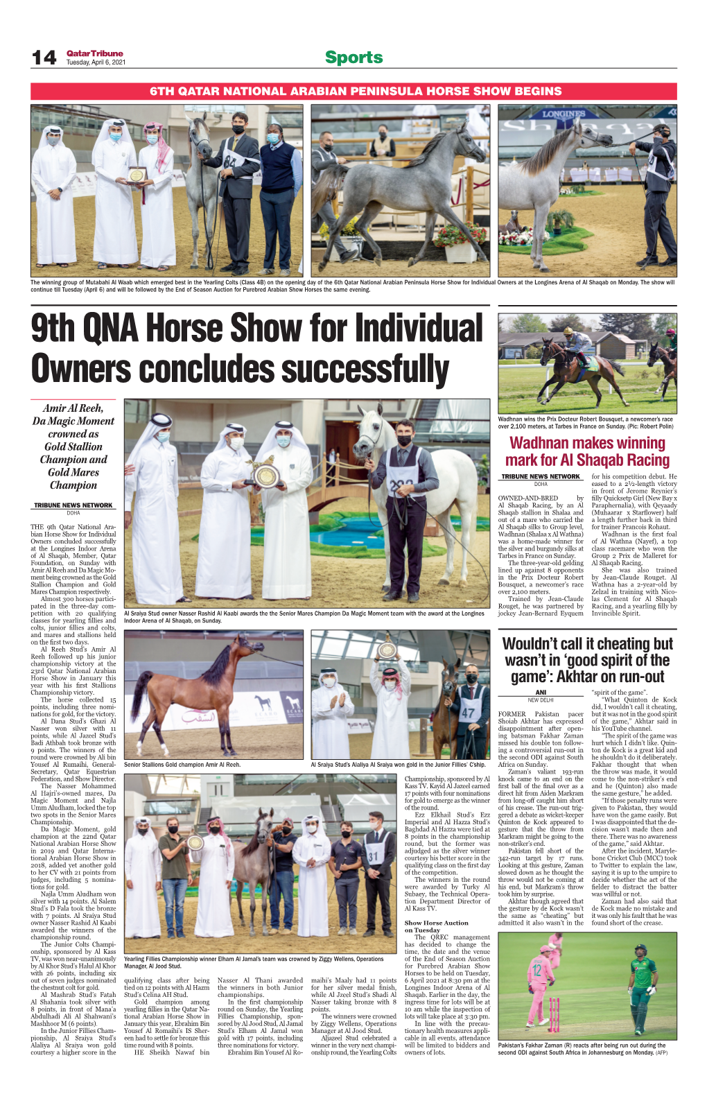 9Th QNA Horse Show for Individual Owners Concludes Successfully