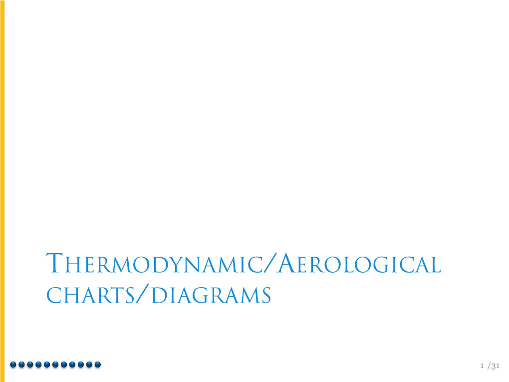 Thermodynamic/Aerological Charts/Diagrams