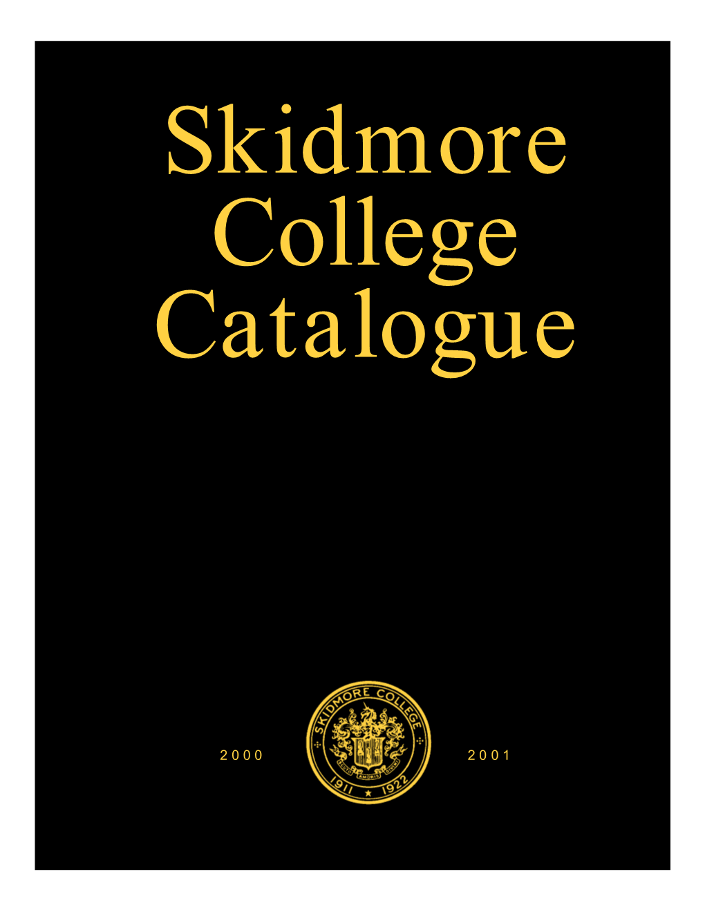 2000-2001 Catalog