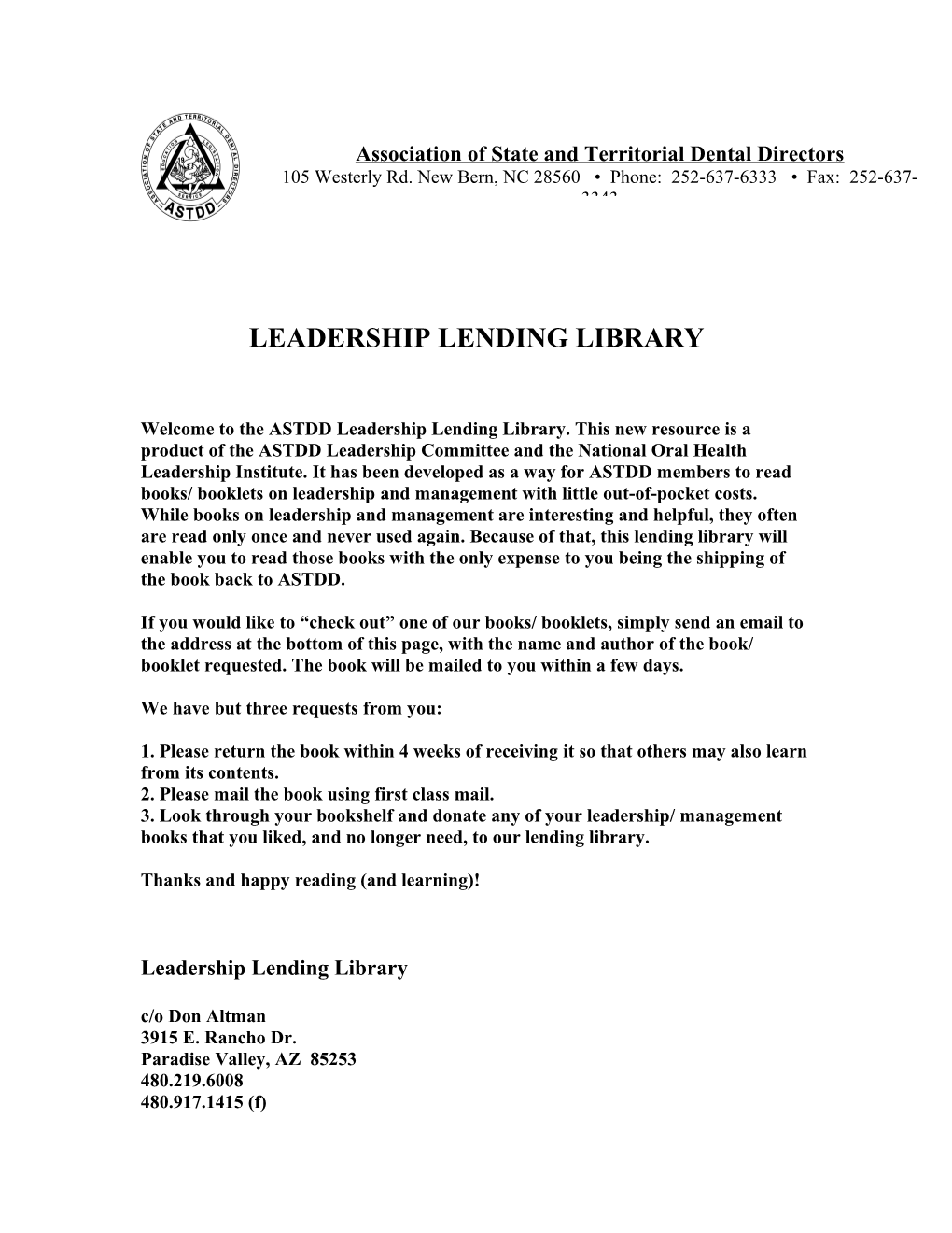 Leadership Lending Library