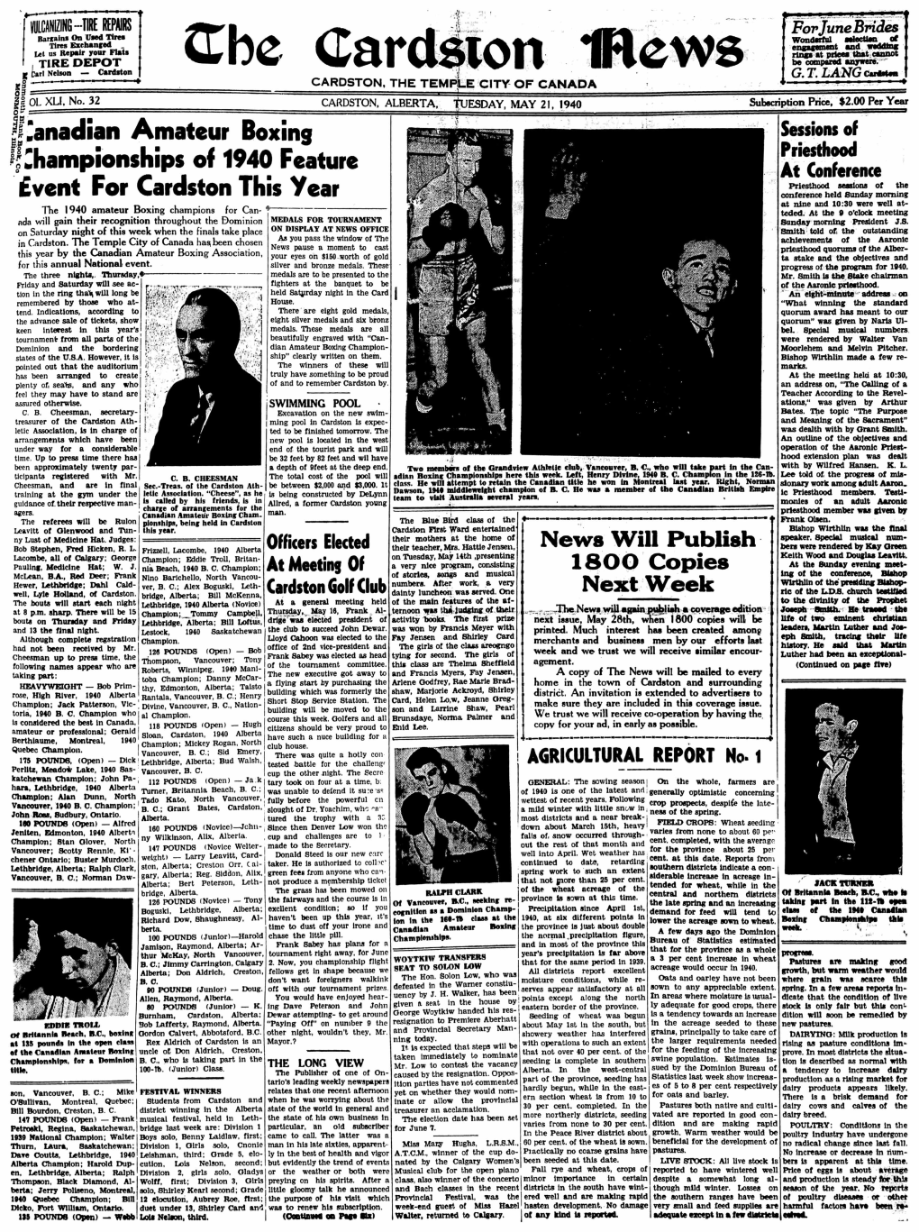The Cardston News 1940