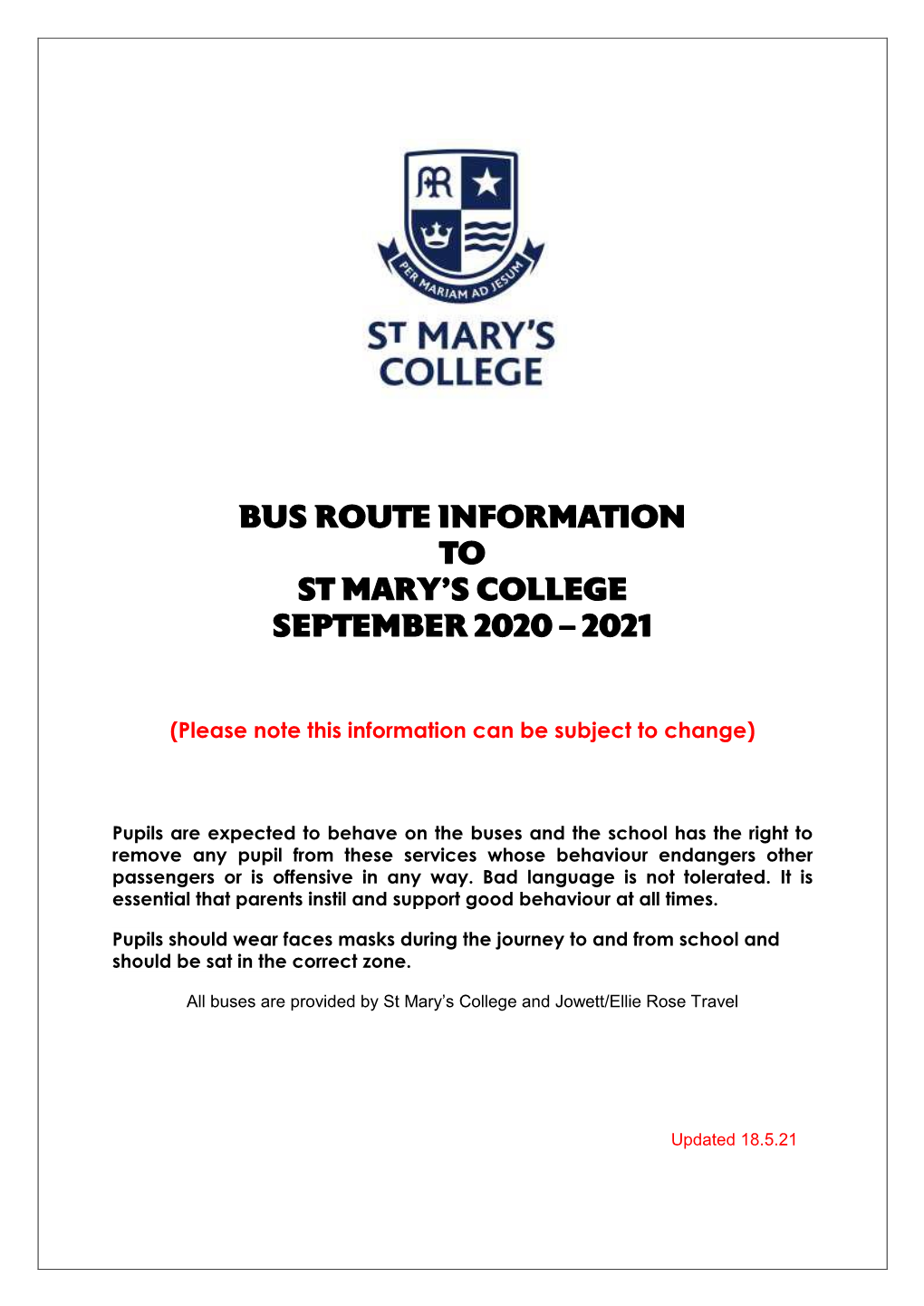 School Bus Info