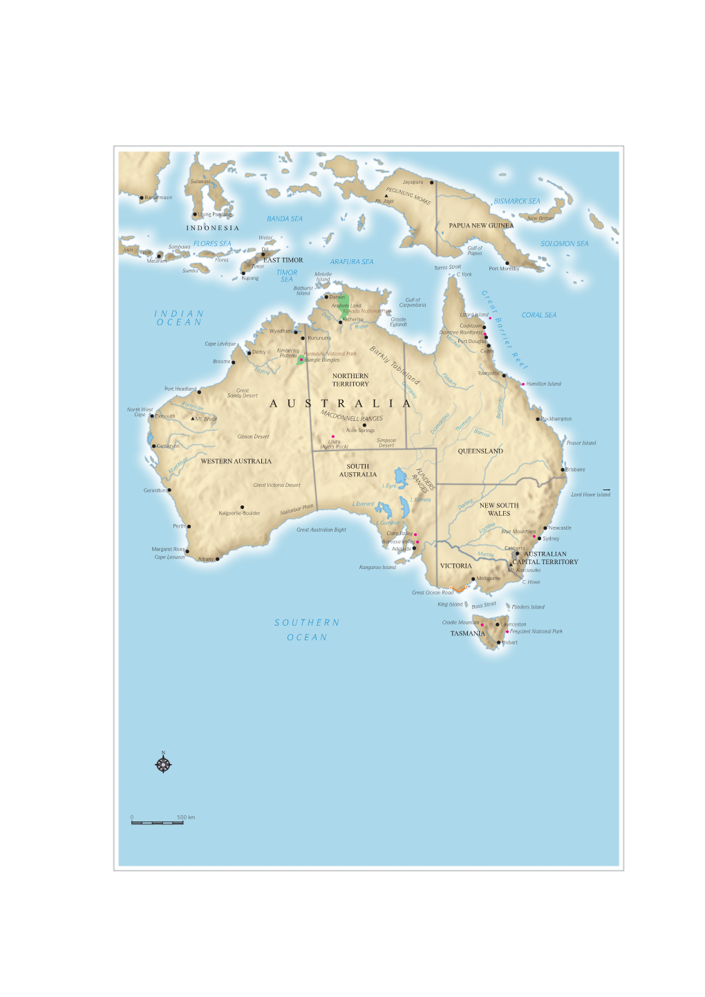 AUSTRALIA a North West Y M L Cape AC a E Exmouth DO N B Mt