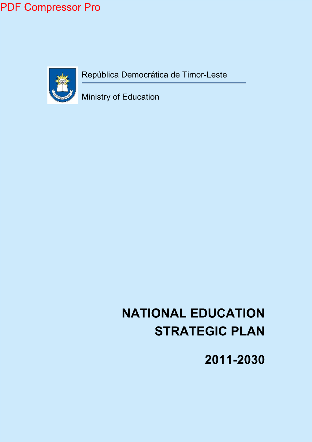 National Education Strategic Plan 2011-2030