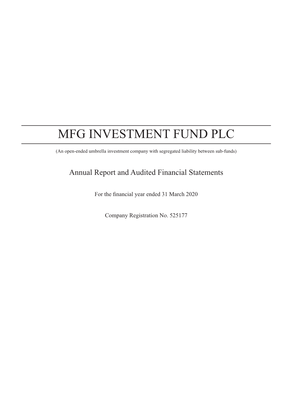 Mfg Investment Fund Plc