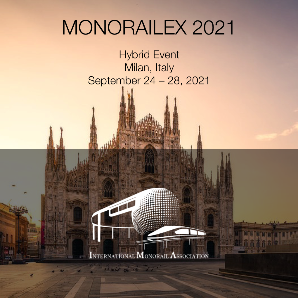 Hybrid Event Milan, Italy September 24 – 28, 2021 Invite