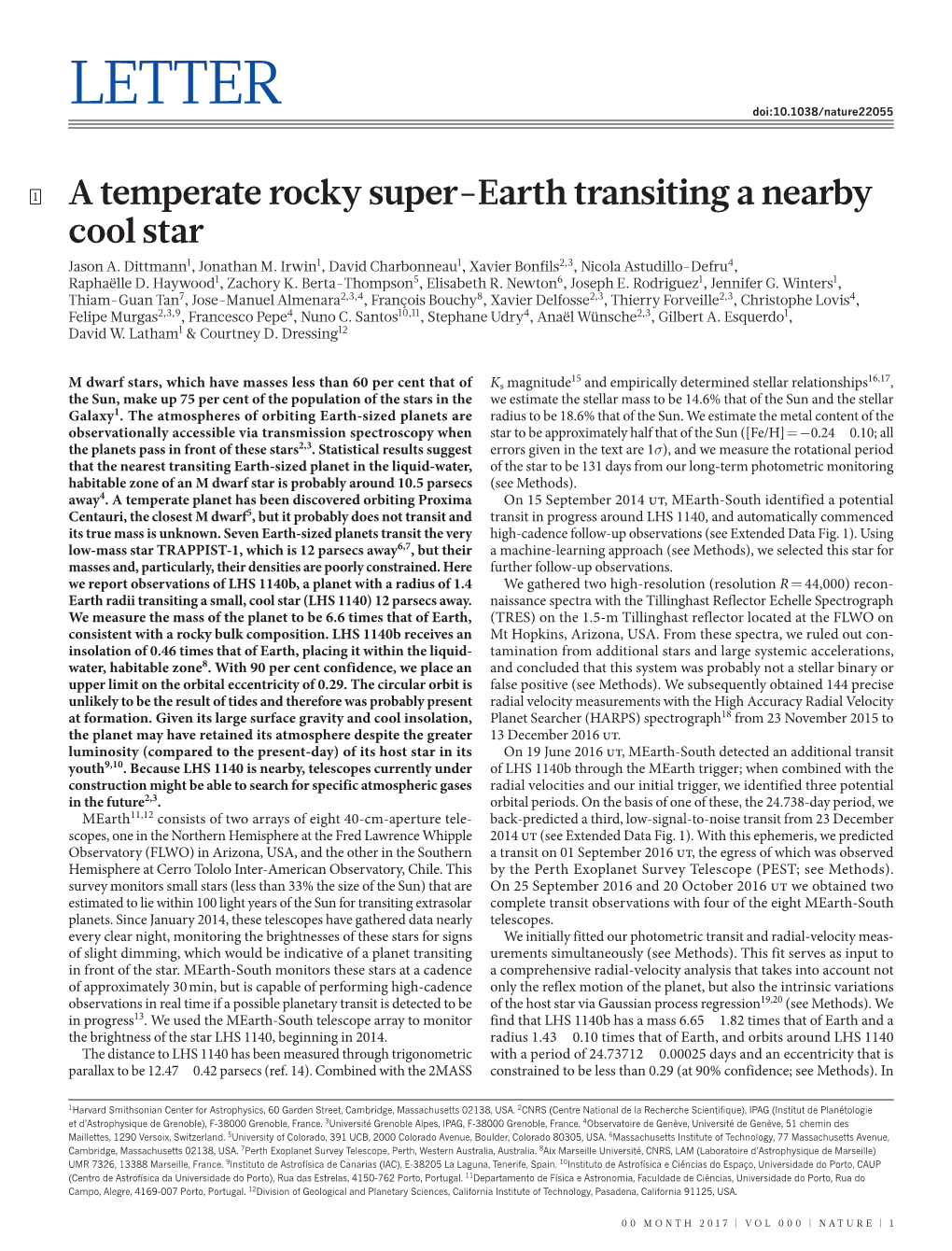 Research Paper in Nature