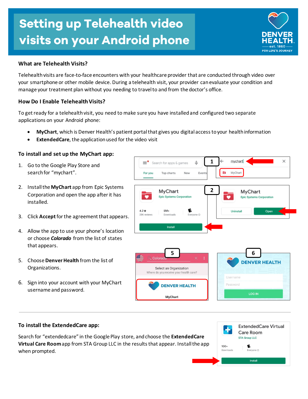 Setting up Telehealth Video Visits on Your Android Phone