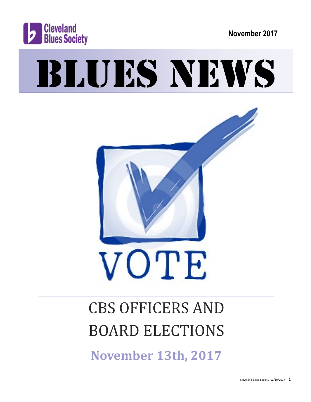 CBS Newsletter November-2017