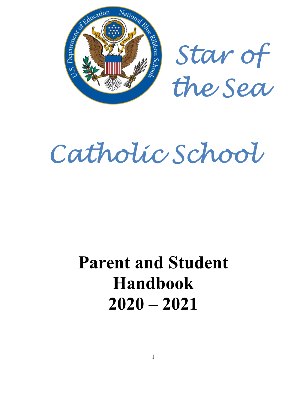 Parent and Student Handbook 2020 – 2021