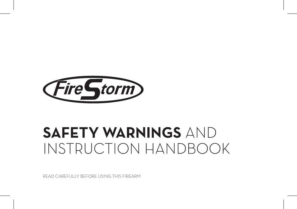 Safety Warnings and Instruction Handbook